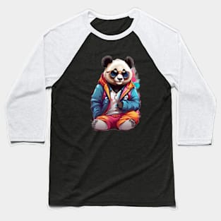 Stylish Panda Baseball T-Shirt